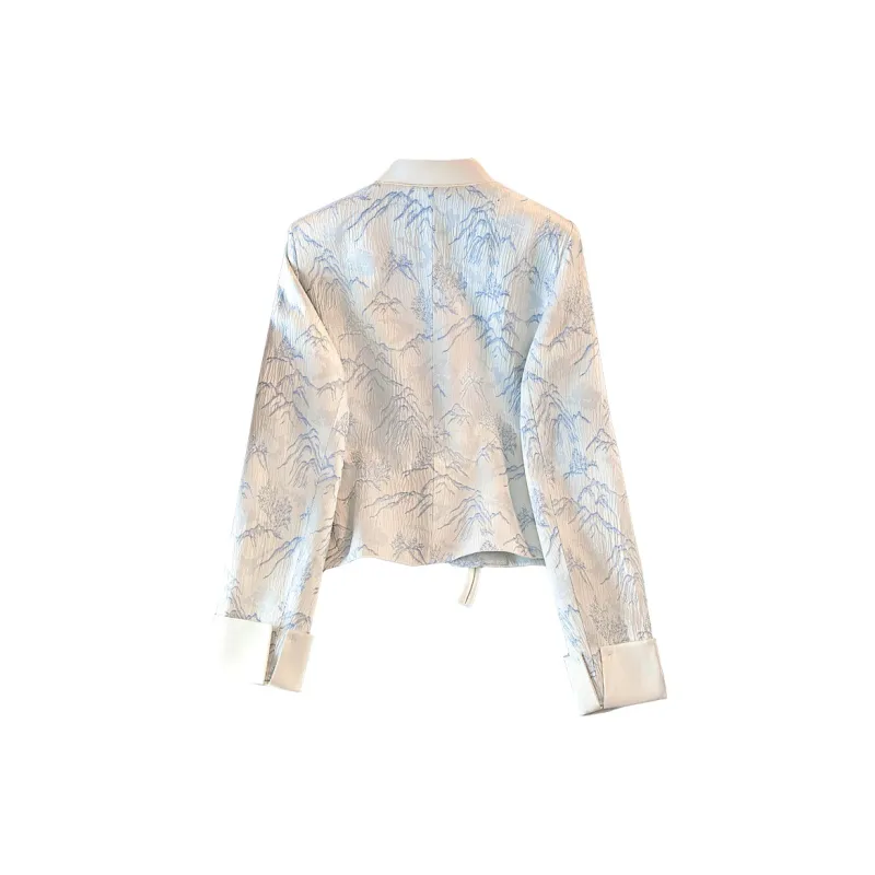 Cypress House Cropped Coat Women's Light Blue-1