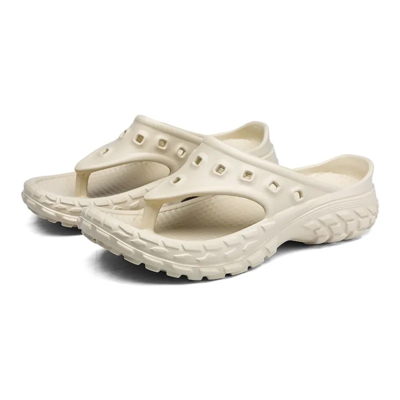 Darcy Sen Flip Flops Black/White/Khaki-15