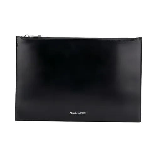 Alexander McQueen Leather Clutch Men's Black