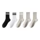 Black Double Rod+White Double Stripe+Gray Double Stripe+2 Pure Gray