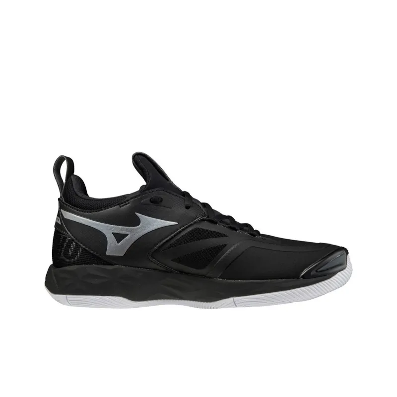 Mizuno Wave Momentum 2 Cushioning Wear-Resistant Low-Top Training Shoes Women's Black Silver-1