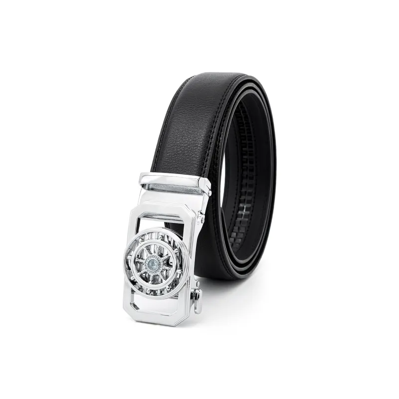 BAIJUAN Cow Leather Belts Men's 3.5cm-0