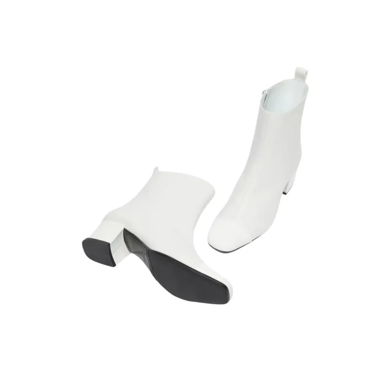 Carel Ankle Boots 4cm Women's White-4