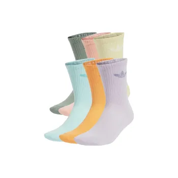Adidas Originals Trefoil Cushion Crew Socks 6 Pairs