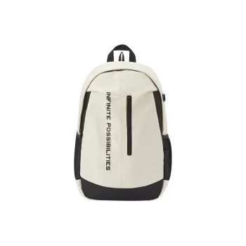 SEM/R Fabric Backpack Large Size Unisex Light Khaki/Ice Blue/Black