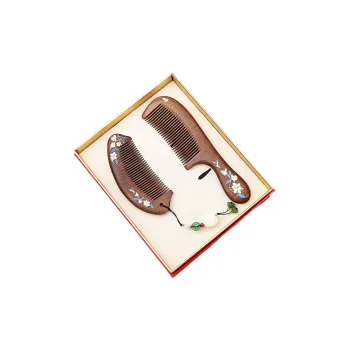 ANTINOB, New Chinese Style Combs & Sets With Rosewood Hairdressing Tool Portable