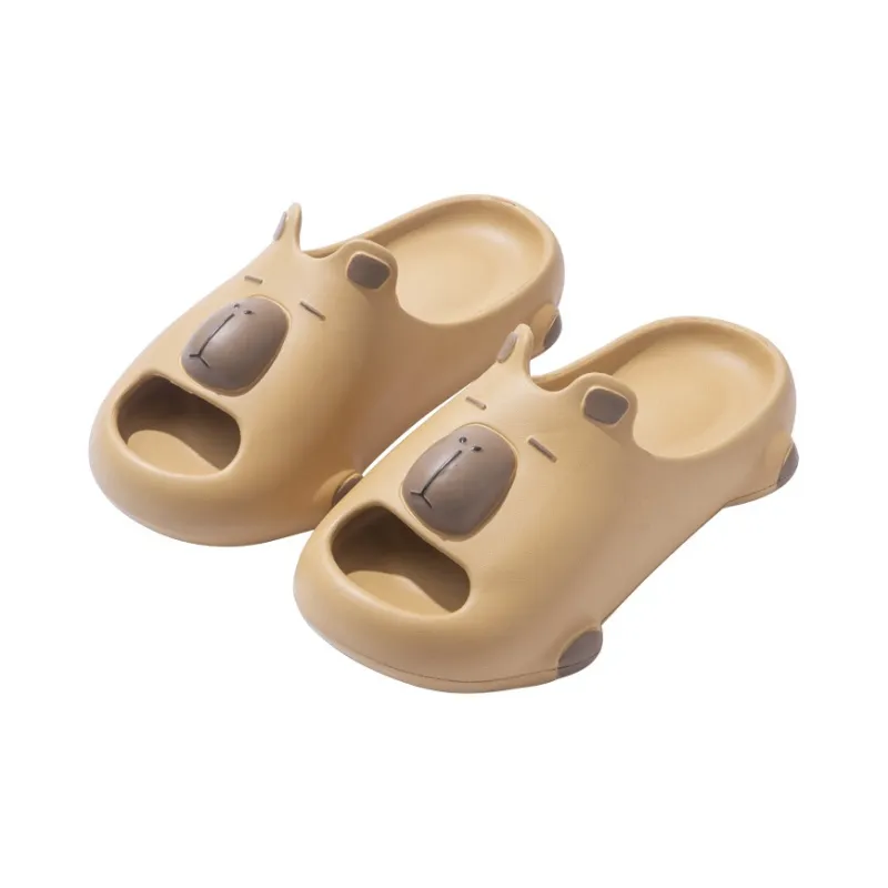 ECAC Men's Summer Indoor Home EVA Slip Resistant Bathroom Squashy And Bouncy Feeling Slippers-2