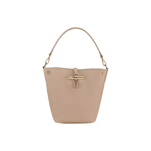LONGCHAMP Cow Leather Handbag Mini Women's Dark Brown