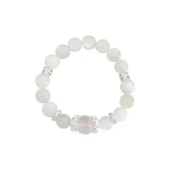Long Fu Crystal Joyful Festival Good Luck Versatile Accessory Natural Gift Pure Energy Renewal And New Life Women's