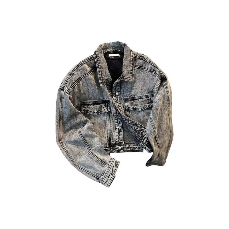 GY.VG Denim Jackets Unisex Gray-0