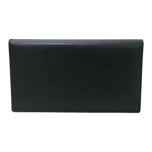 ETTINGER Leather Wallet Men's Black & Orange