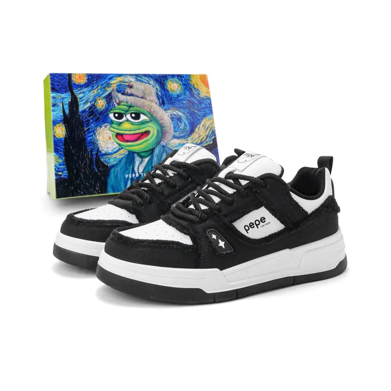 Pepe The Frog Low-Top Skateboard Shoes Unisex-28