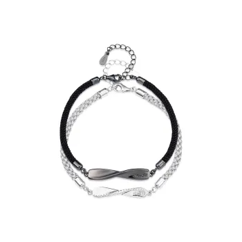 P&N S925 Silver Bracelets Unisex