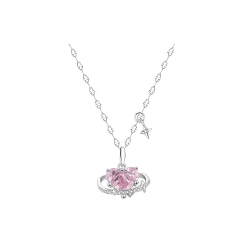 CLARKIA FLOWER S999 Fine Silver Necklaces Women's