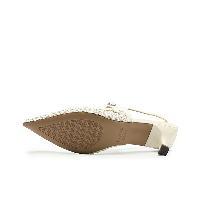 FIVE PLUS High Heels 2cm Women's Beige-4