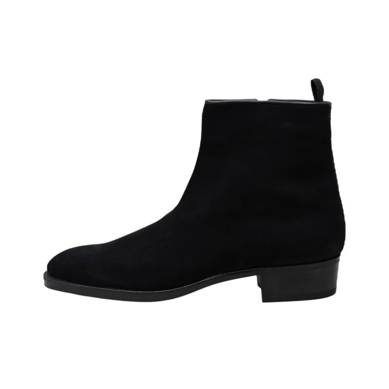 JOHN LOBB Freddi Ankle Boots 4cm Men's Black-0