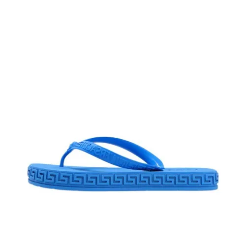 FANSIZHE Greca Flip Flops Women's Blue