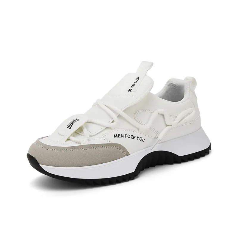 JANECO Anti Slip Wear Resistant Low Top Chunky Sneakers Men's-1