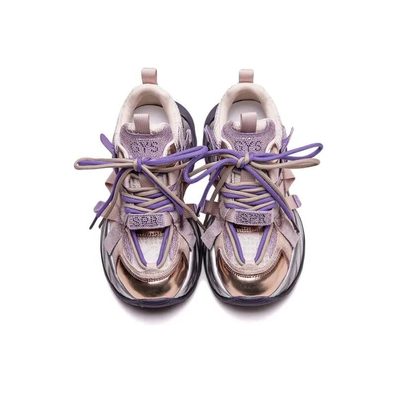 Chibang Breathable Height Increasing Low-Top Chunky Sneakers Women's-2