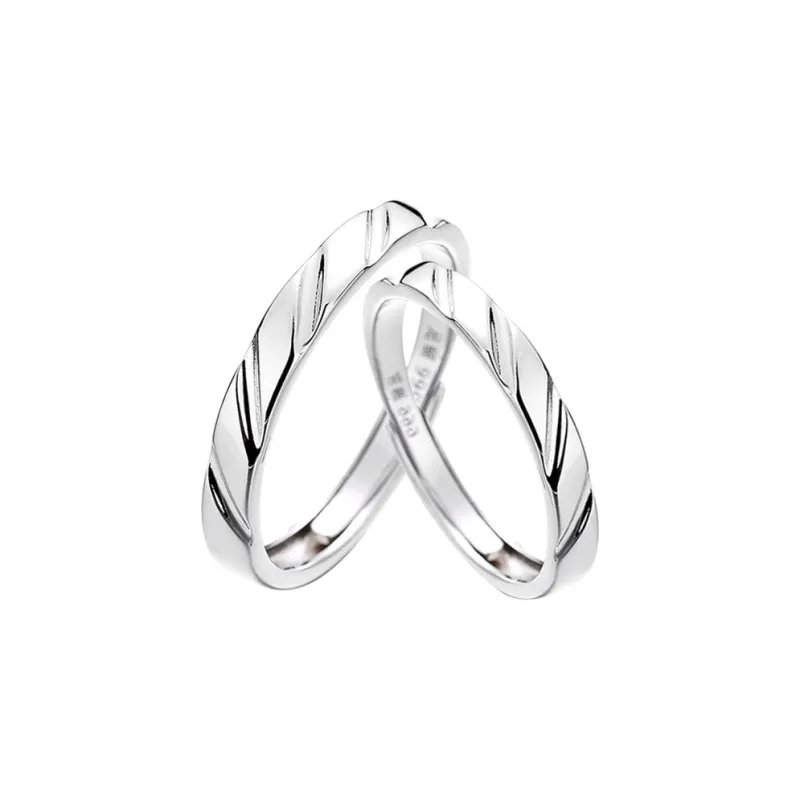 CHAOHONGJI Sterling Silver Open Ring Unisex-0