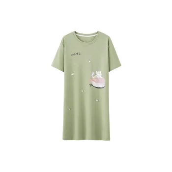 GOSO Nightgown Women's Yellow Green