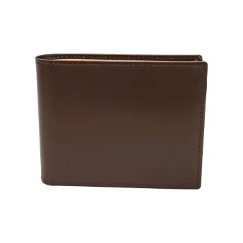 ETTINGER Leather Wallet Unisex Brown And Yellow