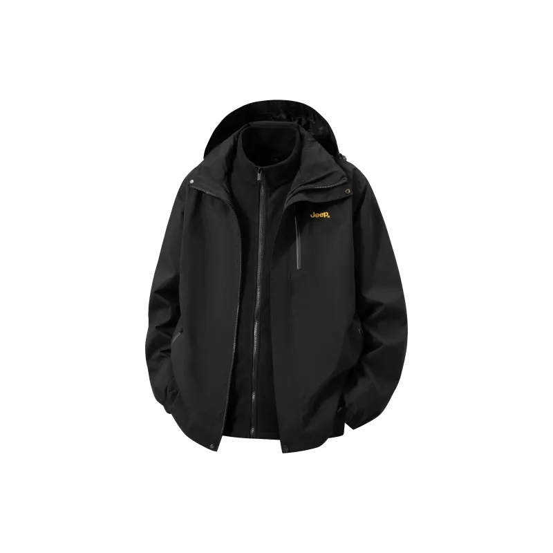Jeep Outdoor Hiking For Urban Living/Travel/Commuting Waterproof And Windproof To Keep Warm Windbreaker Jacket Unisex-3