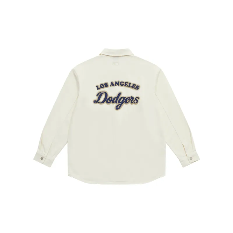 MLB Los Angeles Dodgers Shirt Unisex Cream-1