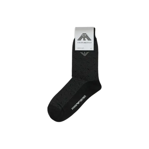 EMPORIO ARMANI Mid Calf Socks Men's Black