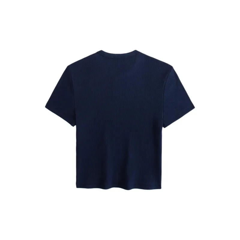 Abercrombie＆Fitch Regular T Shirt Women's Navy Blue-1