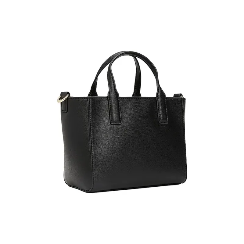 Tommy Hilfiger Polyester Tote Bag, Shopping Bag, Shoulder Bag, Crossbody Bag, Handbag Regular Women's Black-1