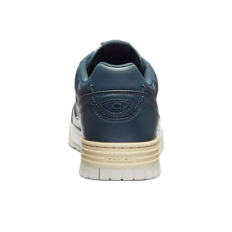 COACH Soho Low-Top Skateboard Shoes Men's Blue-3