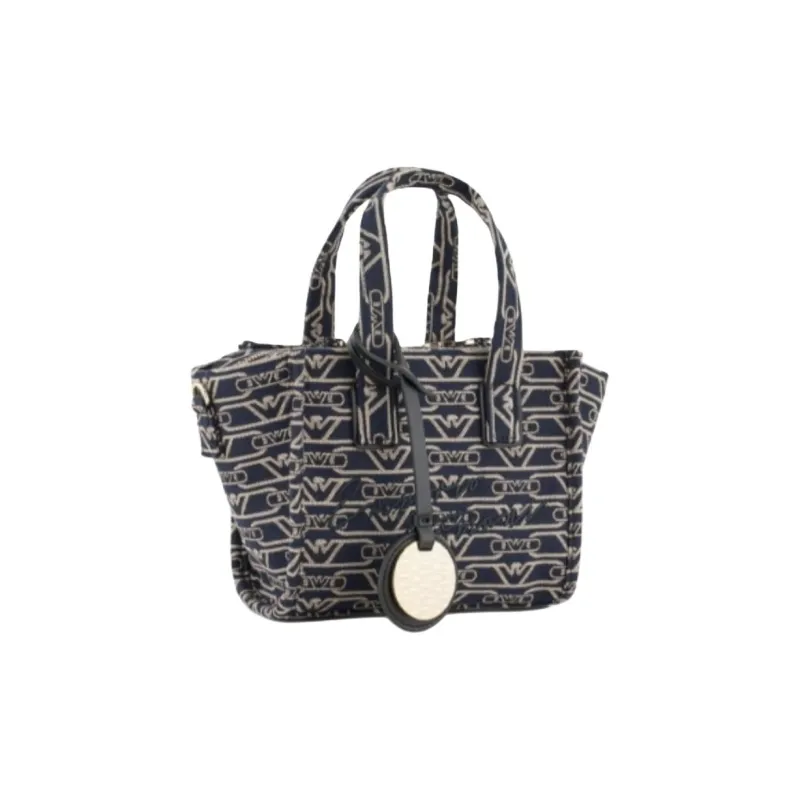 EMPORIO ARMANI Logo Embroidered Jacquard Tote Bag-1