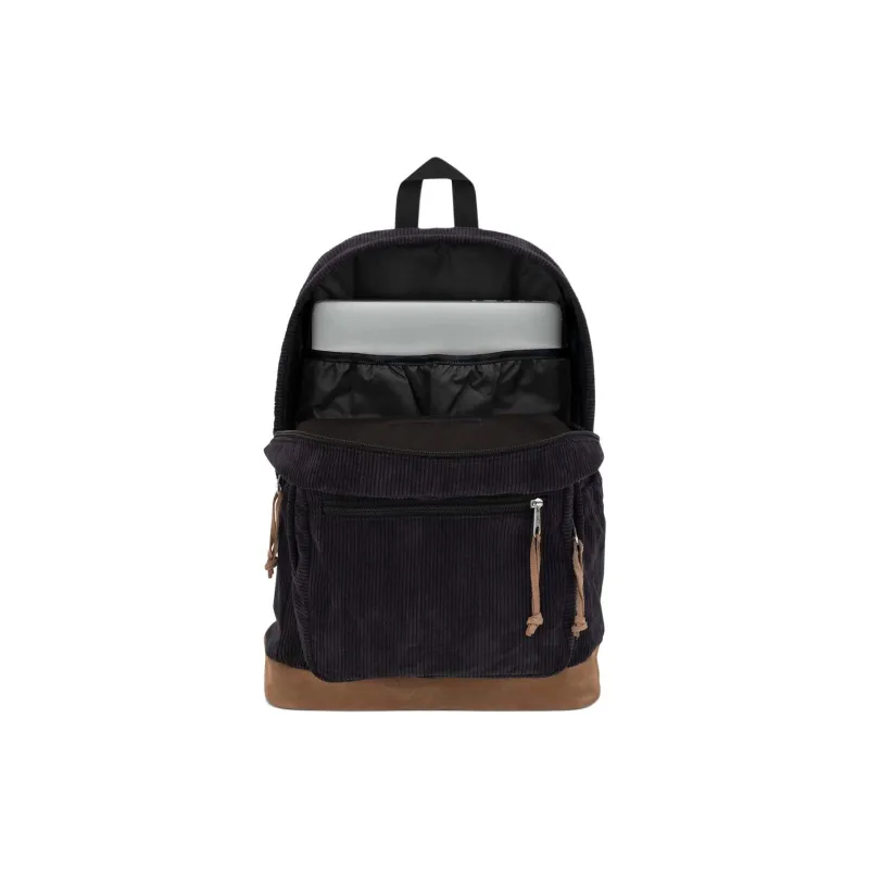 JanSport Fabric Backpack Unisex Black-4