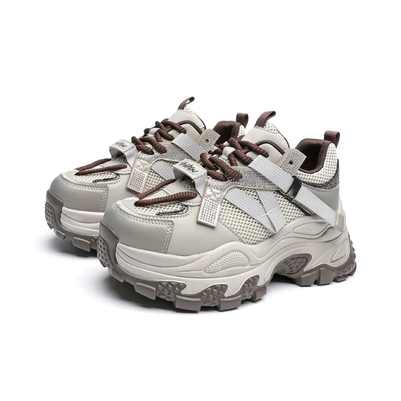 ABIDJAN Lightweight Low-Top Chunky Sneakers Women's-8