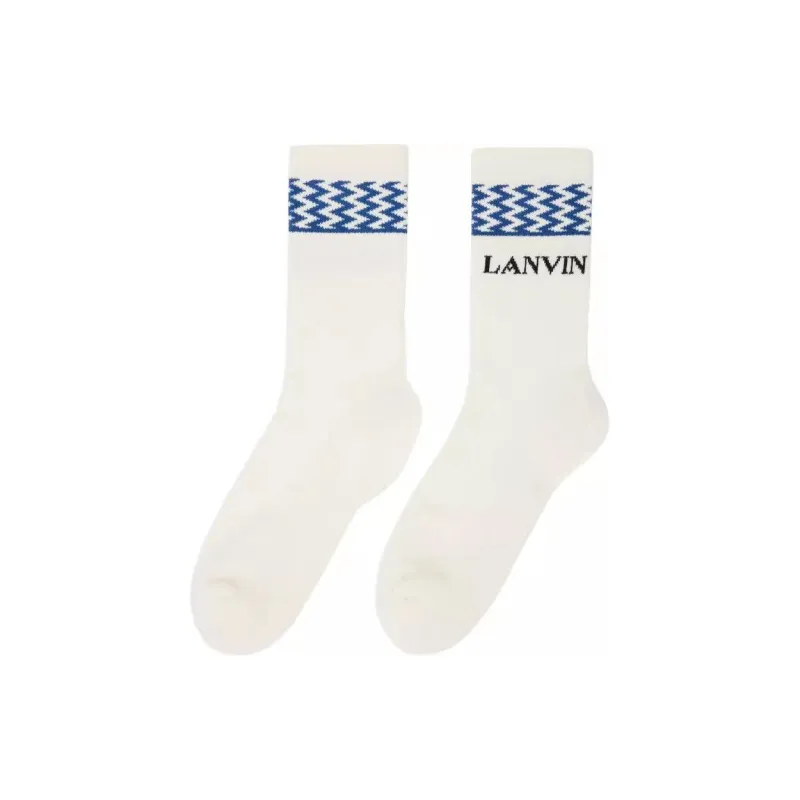 Lanvin Logo Intarsia Socks-0