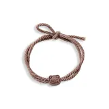Coffee Double Thread Piglet Hair Tie