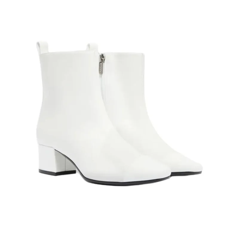 Carel Ankle Boots 4cm Women's White-1