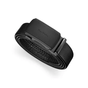 PIERRE CARDIN Top Grain Cow Leather Belts Men's Width  3.45CM Gift Box Set