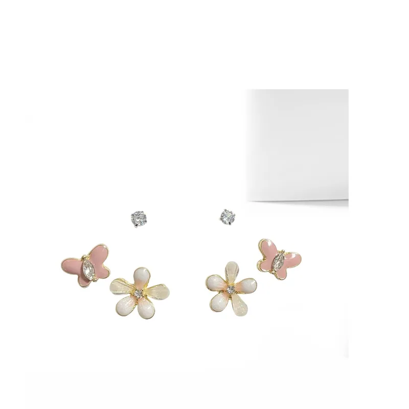 Welcome To The Treasure Alloy Stud Earrings Unisex-3