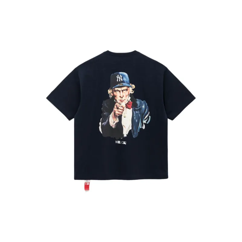 New Era T-Shirt Men's Midnight Blue-1