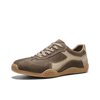 Hautton Low Top Skateboard Shoes Men's Light Coffee