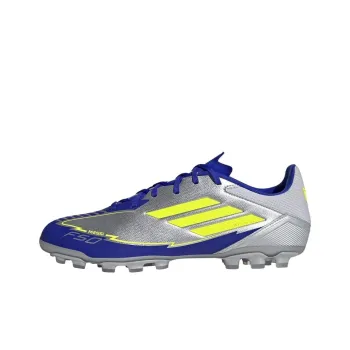 Adidas F50 ELITE AG Rubber Short Studs Anti Slip Wear Resistant Soccer Shoes Men's Silver Yellow