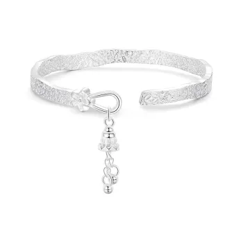 Children's Drawings 999 Fine Silver Sterling Silver Bracelets Women's