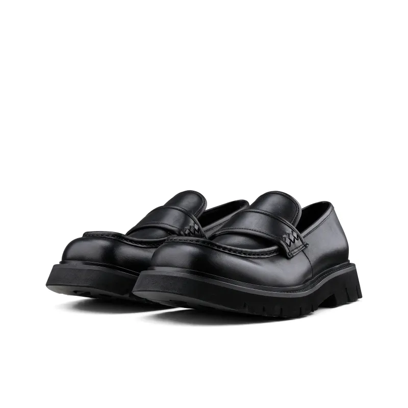 HANQIAORIJI Black Blood Series Loafers Unisex Black-1