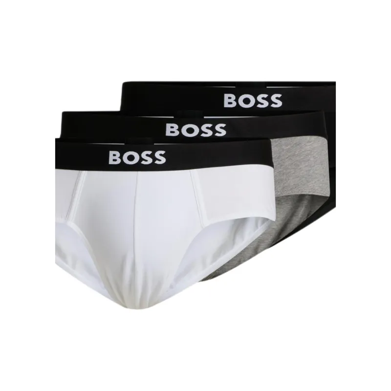Boss Logo waistband Briefs Pack Of Three-1