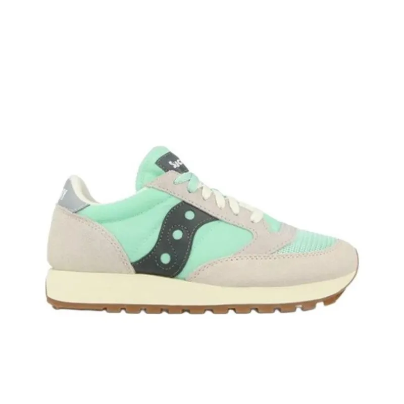 Saucony Jazz Original Vintage Anti Slip Wear Resistant Low Top Running Shoes Women's Asphalt Gray-1