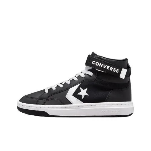 Converse Pro Blaze V2 Anti Slip Wear Resistant Mid Top Skateboard Shoes Men's Black