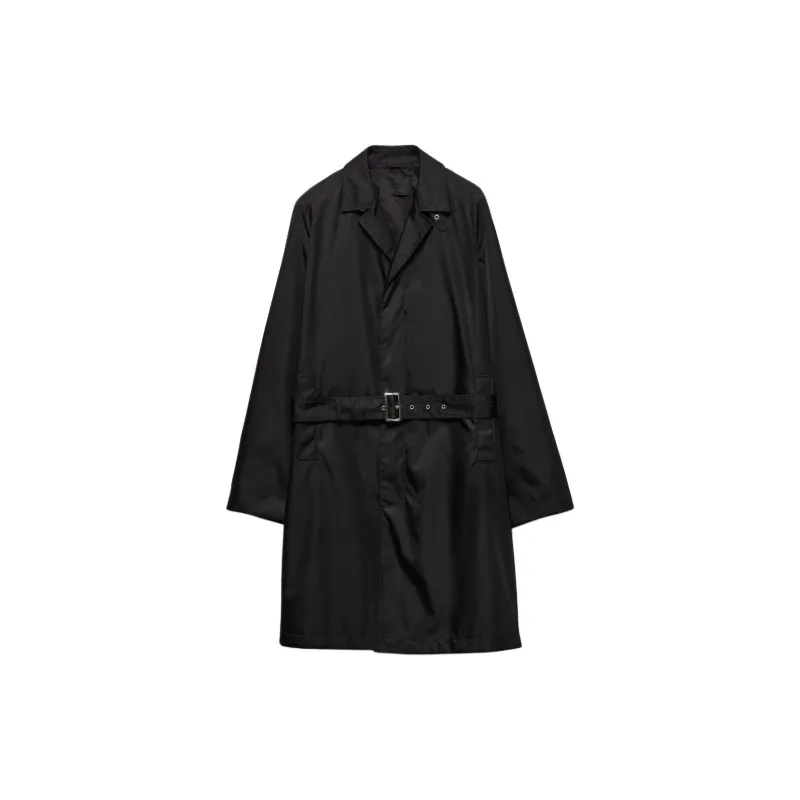 PRADA Long Sleeved Belted Coat-0