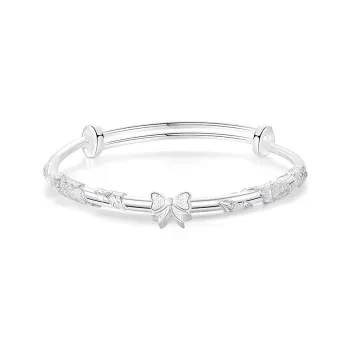 Children's Drawings 999 Fine Silver Sterling Silver Bracelets Women's